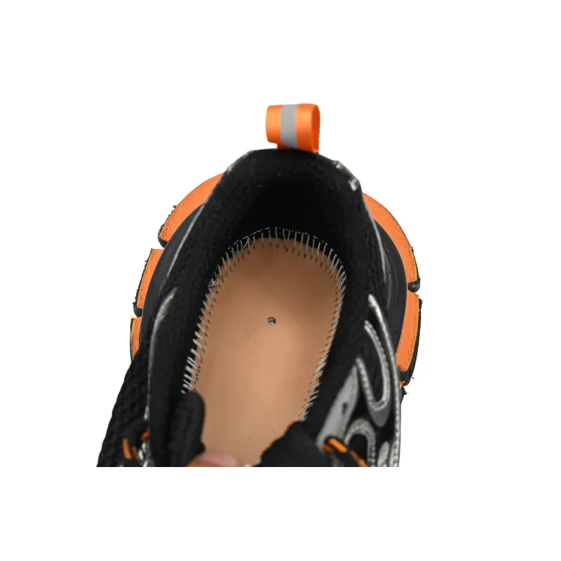 Balenciaga 3XL Sneaker in All Black Orange  734734 W3XL3 1178 