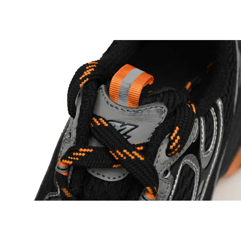 Balenciaga 3XL Sneaker in All Black Orange  734734 W3XL3 1178 