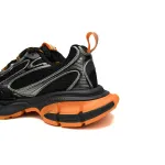 Balenciaga 3XL Sneaker in All Black Orange  734734 W3XL3 1178 