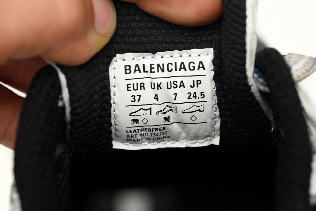 Balenciaga 3XL Sneaker in Black And White Blue   734731 W3XL5 1214 