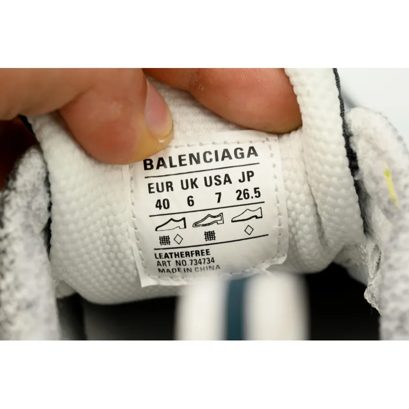 Balenciaga 3XL Sneaker in Silver Blue 734731 W3XLG 7010 