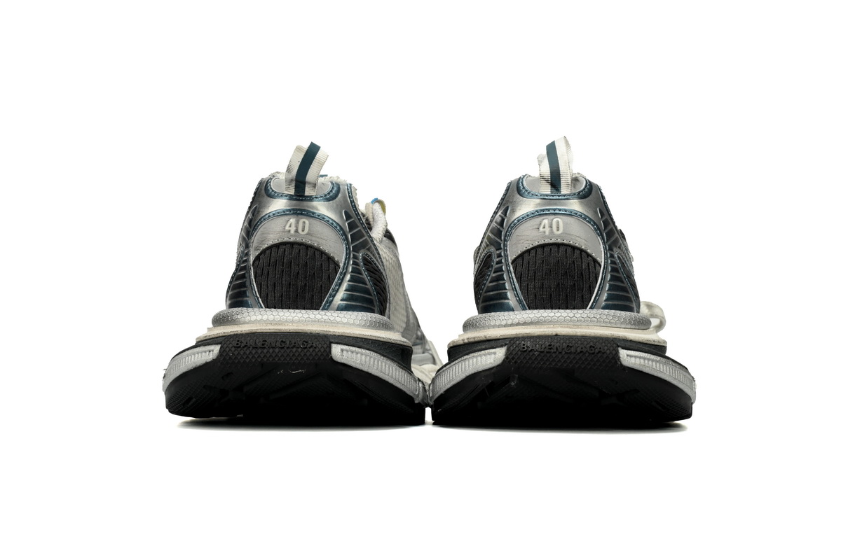 Balenciaga 3XL Sneaker in Silver Blue 734731 W3XLG 7010 