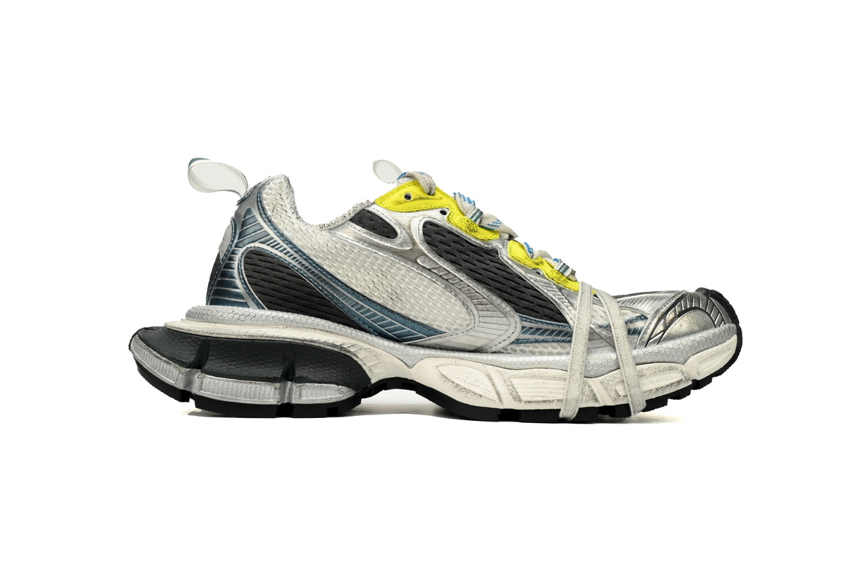 Balenciaga 3XL Sneaker in Silver Blue 734731 W3XLG 7010 