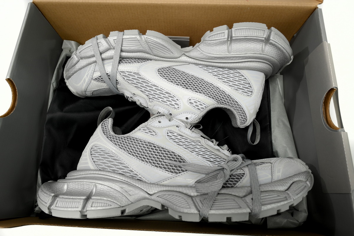 Balenciaga 3XL Sneaker in Silver Light Gray  734734 W3XL6 1281 