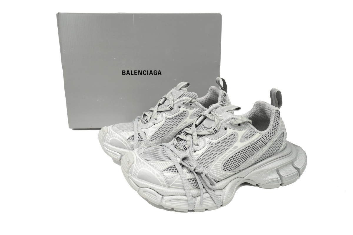 Balenciaga 3XL Sneaker in Silver Light Gray  734734 W3XL6 1281 
