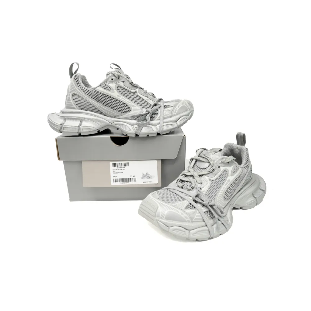Balenciaga 3XL Sneaker in Silver Light Gray  734734 W3XL6 1281 