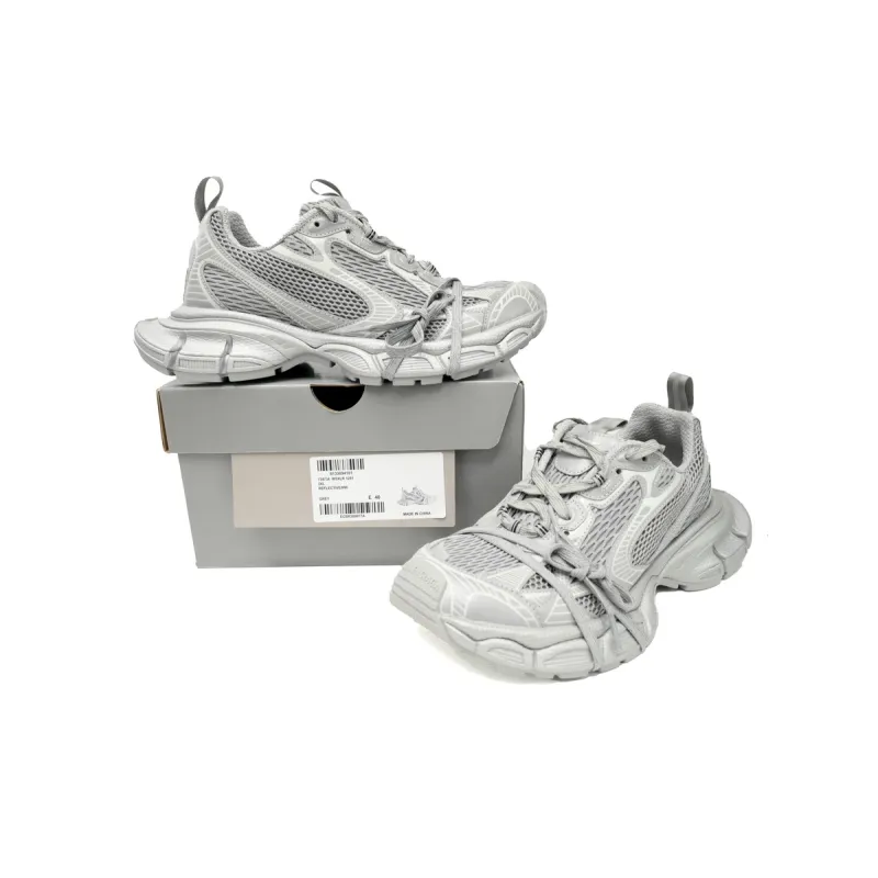 Balenciaga 3XL Sneaker in Silver Light Gray  734734 W3XL6 1281 