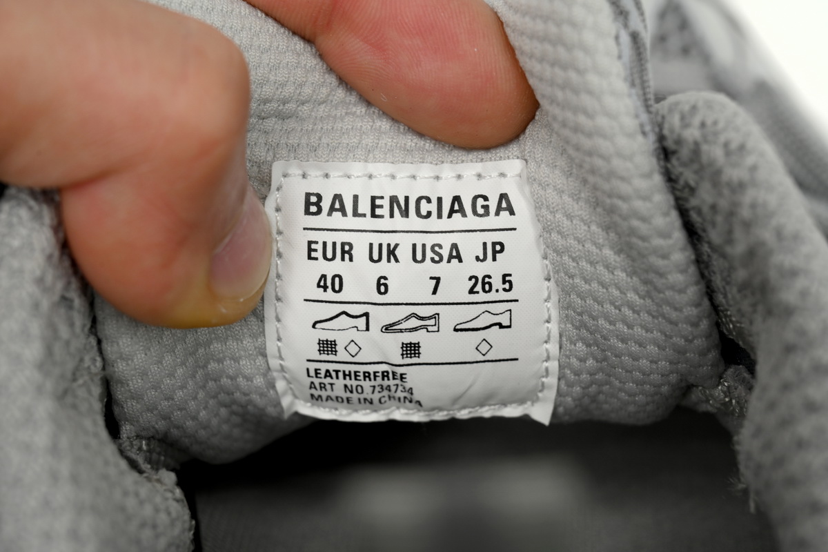 Balenciaga 3XL Sneaker in Silver Light Gray  734734 W3XL6 1281 