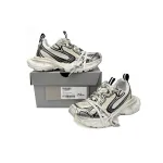 Balenciaga 3XL Sneaker in Silver Rice White Black 734734 W3XL5 9710 