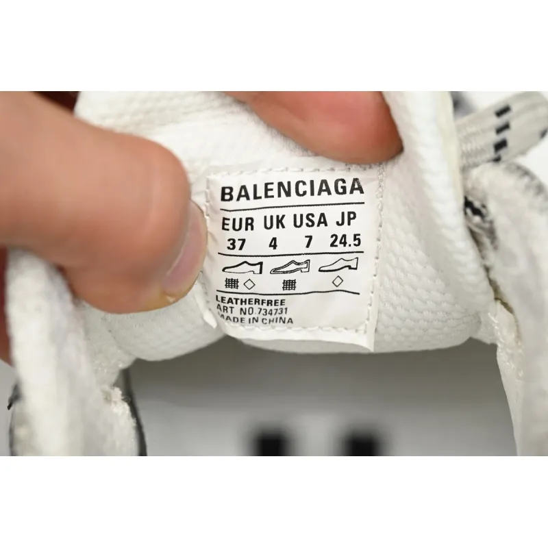 Balenciaga 3XL Sneaker in Silver Rice White Black 734734 W3XL5 9710 