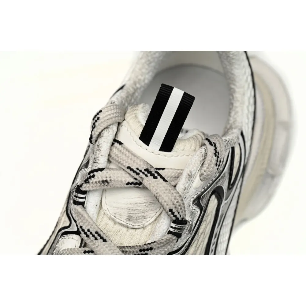 Balenciaga 3XL Sneaker in Silver Rice White Black 734734 W3XL5 9710 