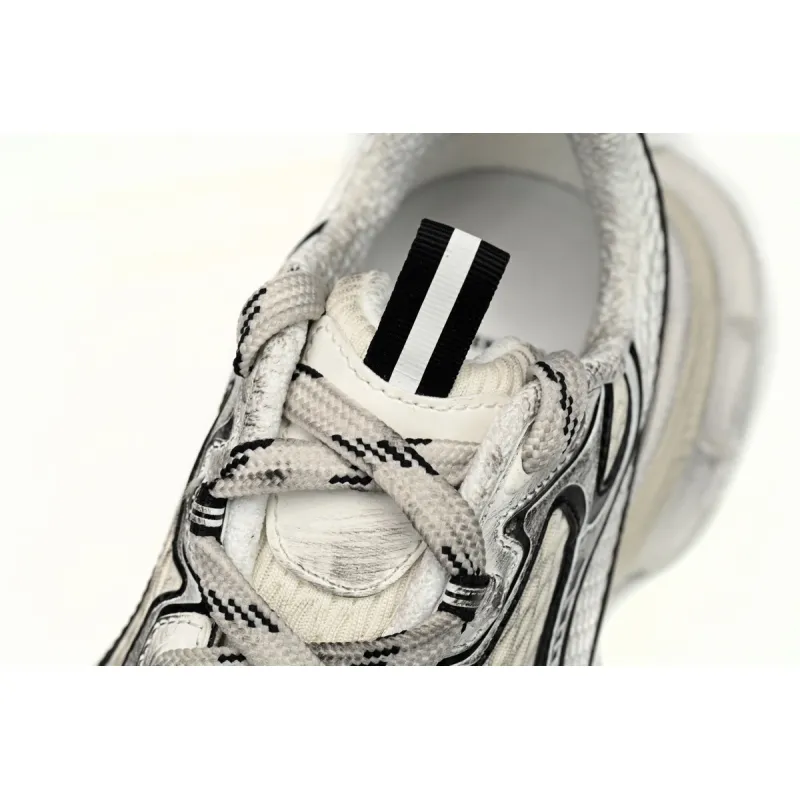 Balenciaga 3XL Sneaker in Silver Rice White Black 734734 W3XL5 9710 