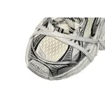 Balenciaga 3XL Sneaker in Silver Rice White Black 734734 W3XL5 9710 