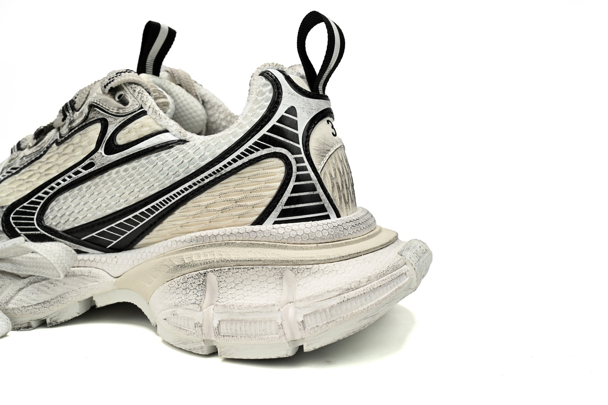 Balenciaga 3XL Sneaker in Silver Rice White Black 734734 W3XL5 9710 