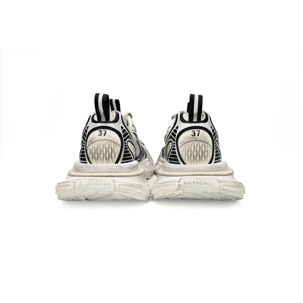 Balenciaga 3XL Sneaker in Silver Rice White Black 734734 W3XL5 9710 