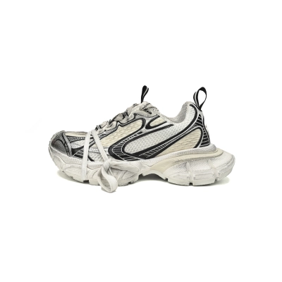 Balenciaga 3XL Sneaker in Silver Rice White Black 734734 W3XL5 9710  01