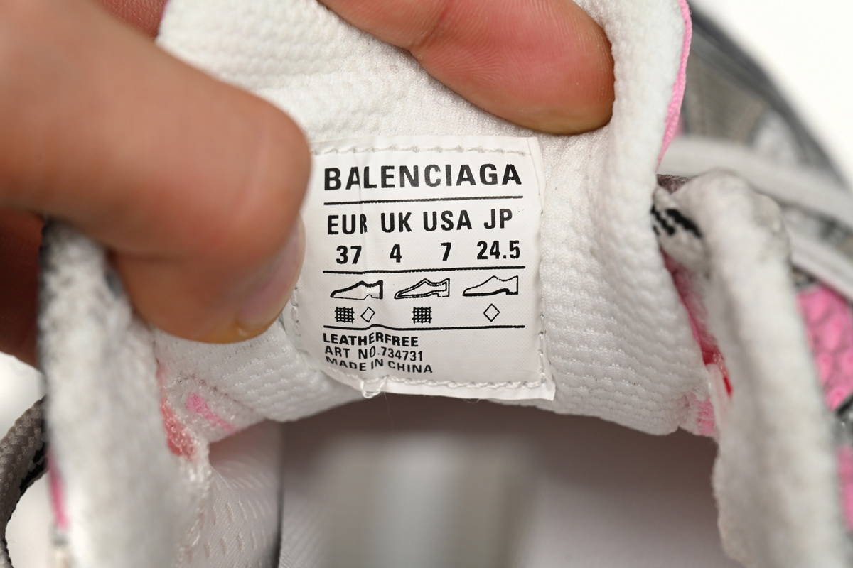 Balenciaga 3XL Sneaker in White Pink 734734 W3XL5 9050