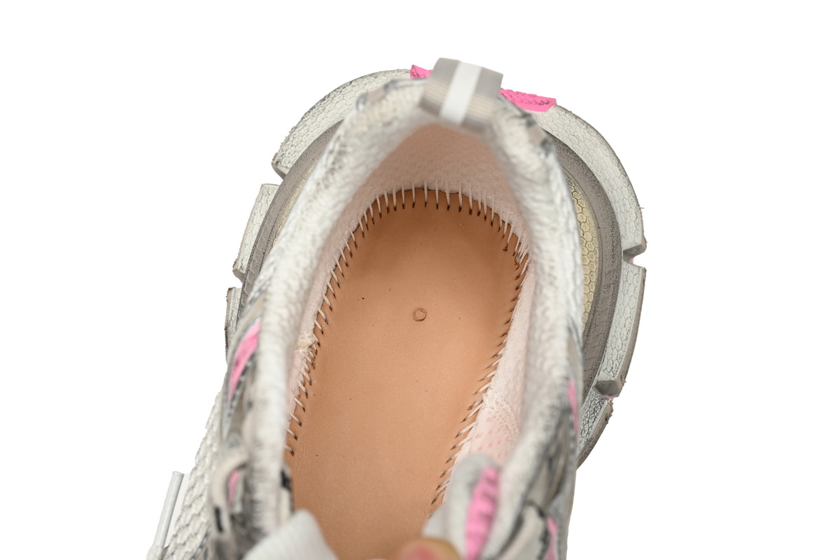 Balenciaga 3XL Sneaker in White Pink 734734 W3XL5 9050