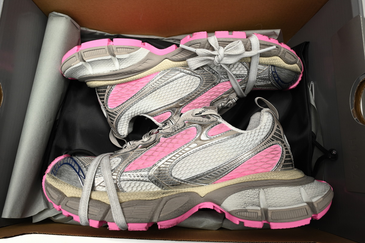 Balenciaga 3XL Sneaker in White Pink 734734 W3XL5 9050