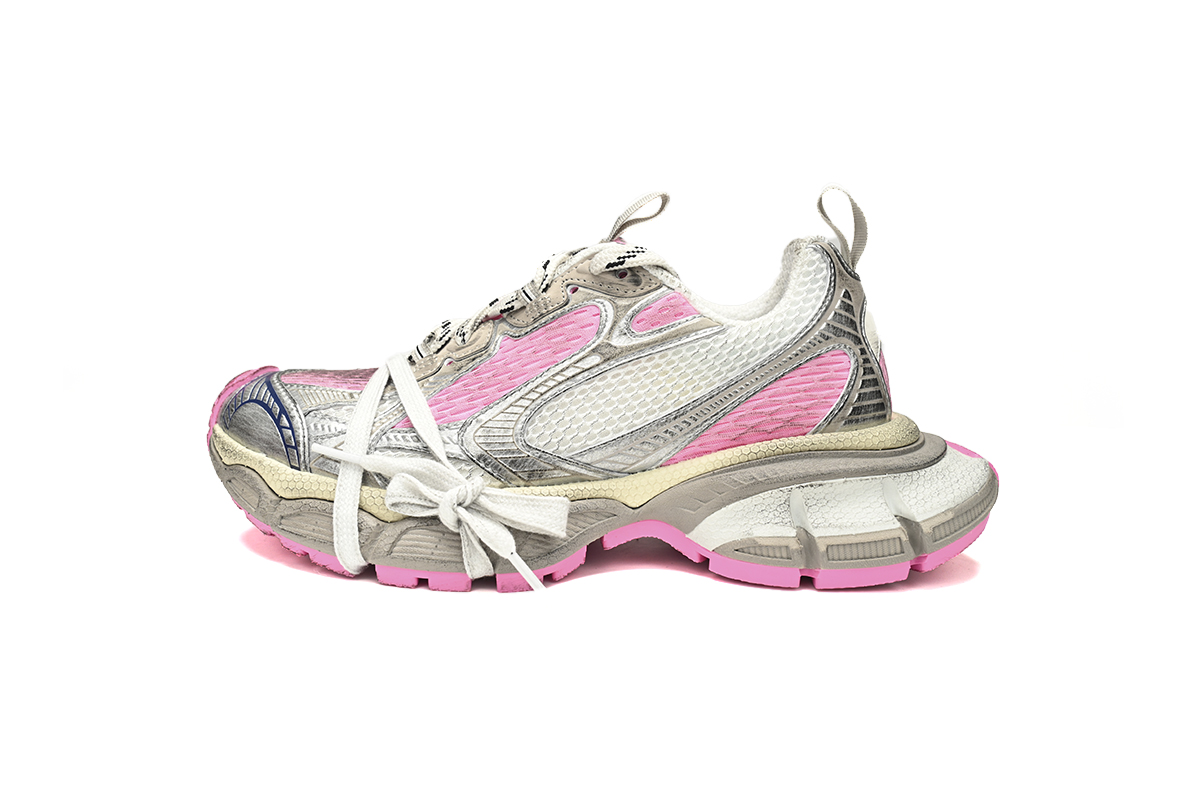 Balenciaga 3XL Sneaker in White Pink 734734 W3XL5 9050