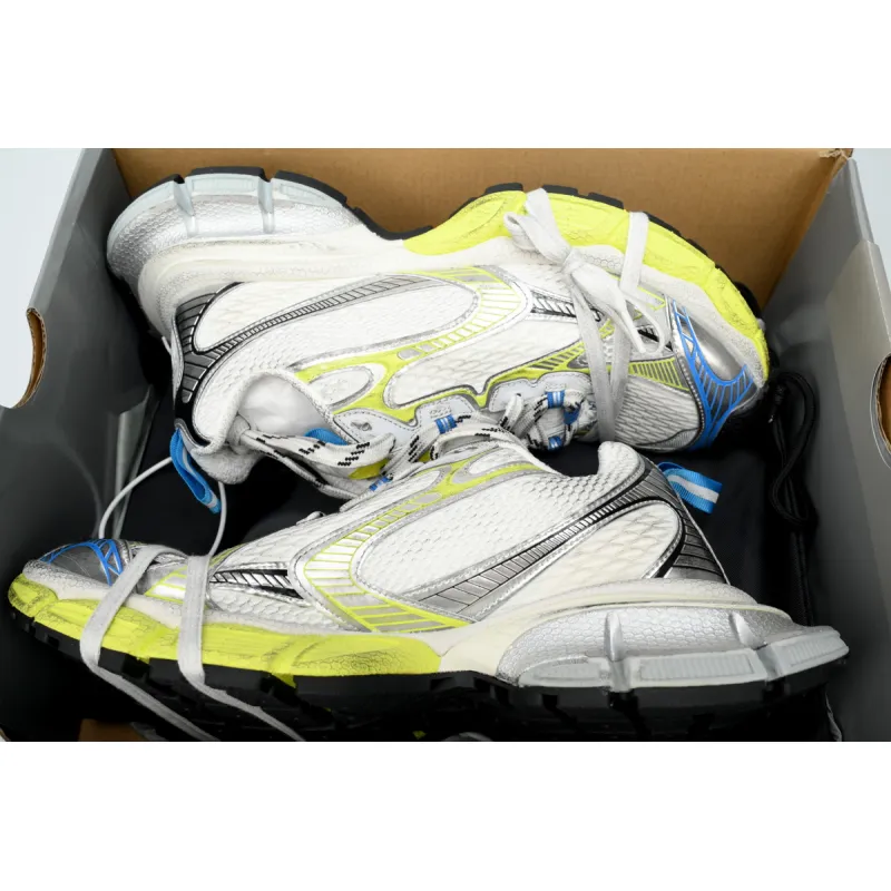 Balenciaga 3XL Sneaker Luminous Blue White Fluorescent Yellow  734731 W3XLG 9074 
