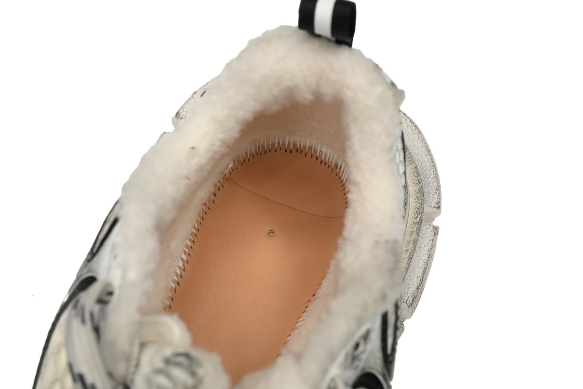 Balenciaga 3XL Sneaker Panda Ice Velvet  734734 W3XL2 9710 