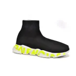 Balenciaga Graffiti Speed Black Fluo Green (Women's) 605942W05GY1935 