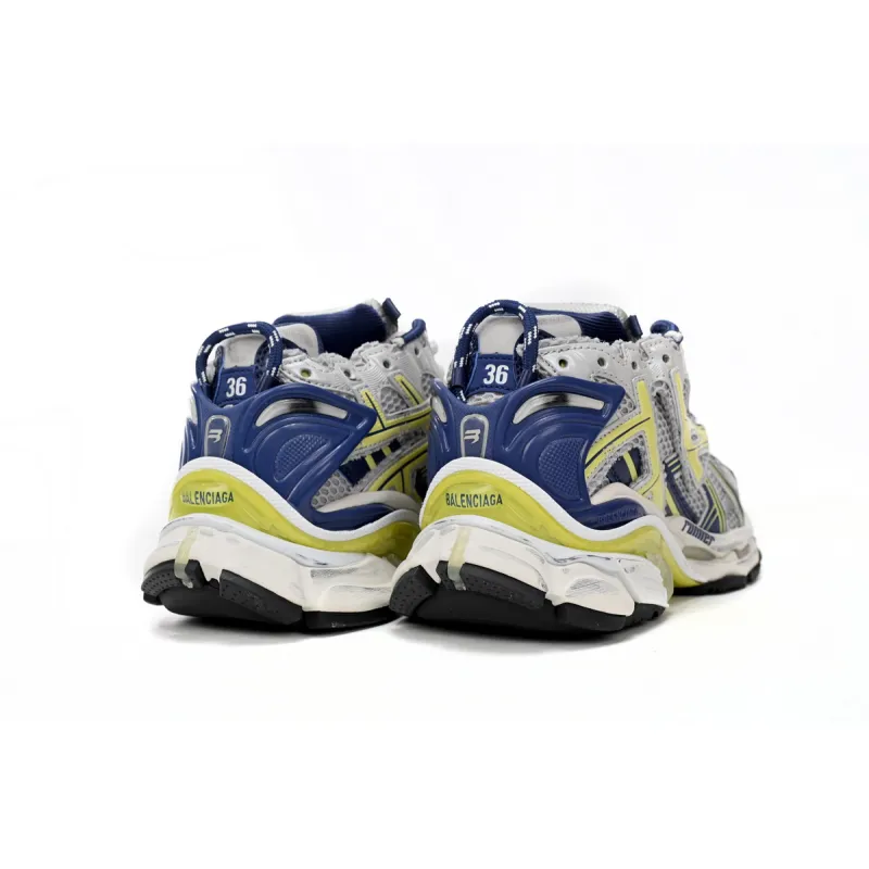 Balenciaga Runner Bai Huang Lan 677402 W3RB5 9174 