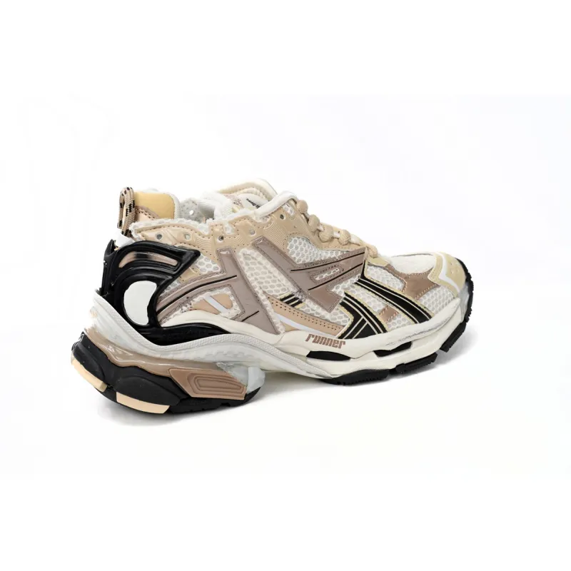 Balenciaga Runner Beige Black White  677403 W3RB3 9891