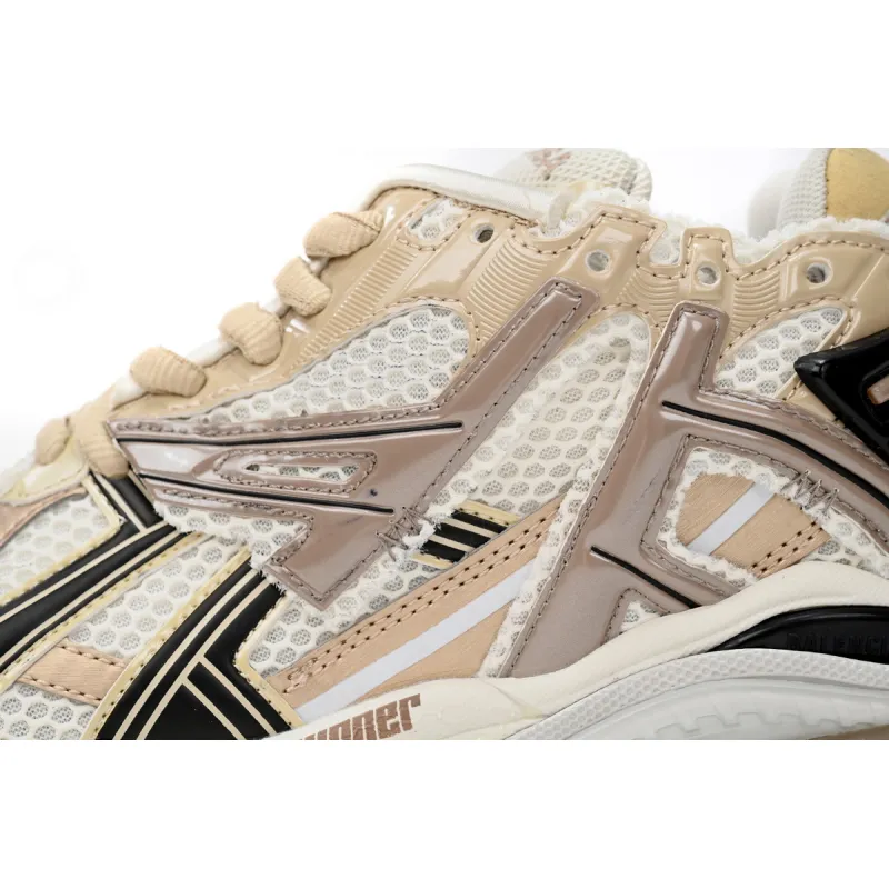 Balenciaga Runner Beige Black White  677403 W3RB3 9891