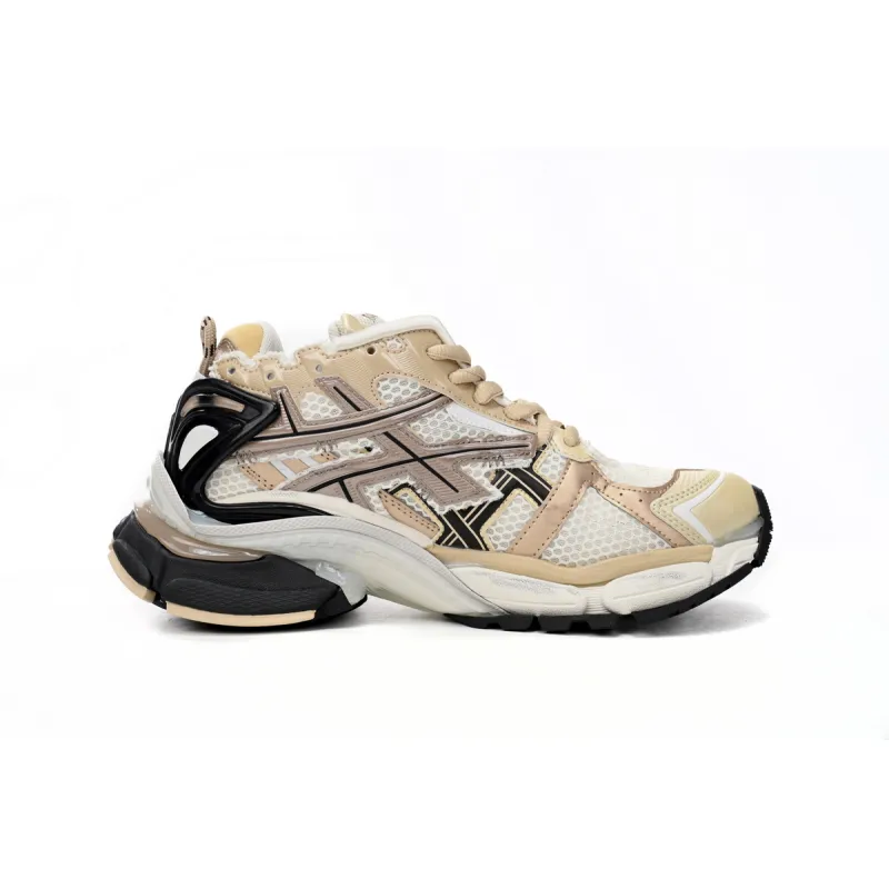 Balenciaga Runner Beige Black White  677403 W3RB3 9891