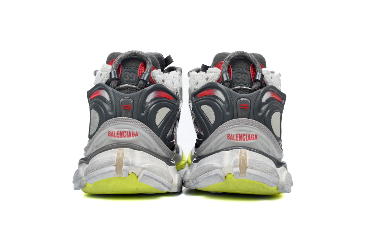 Balenciaga Runner Black White Red Neon Yellow 677402 W3RB2 9167 