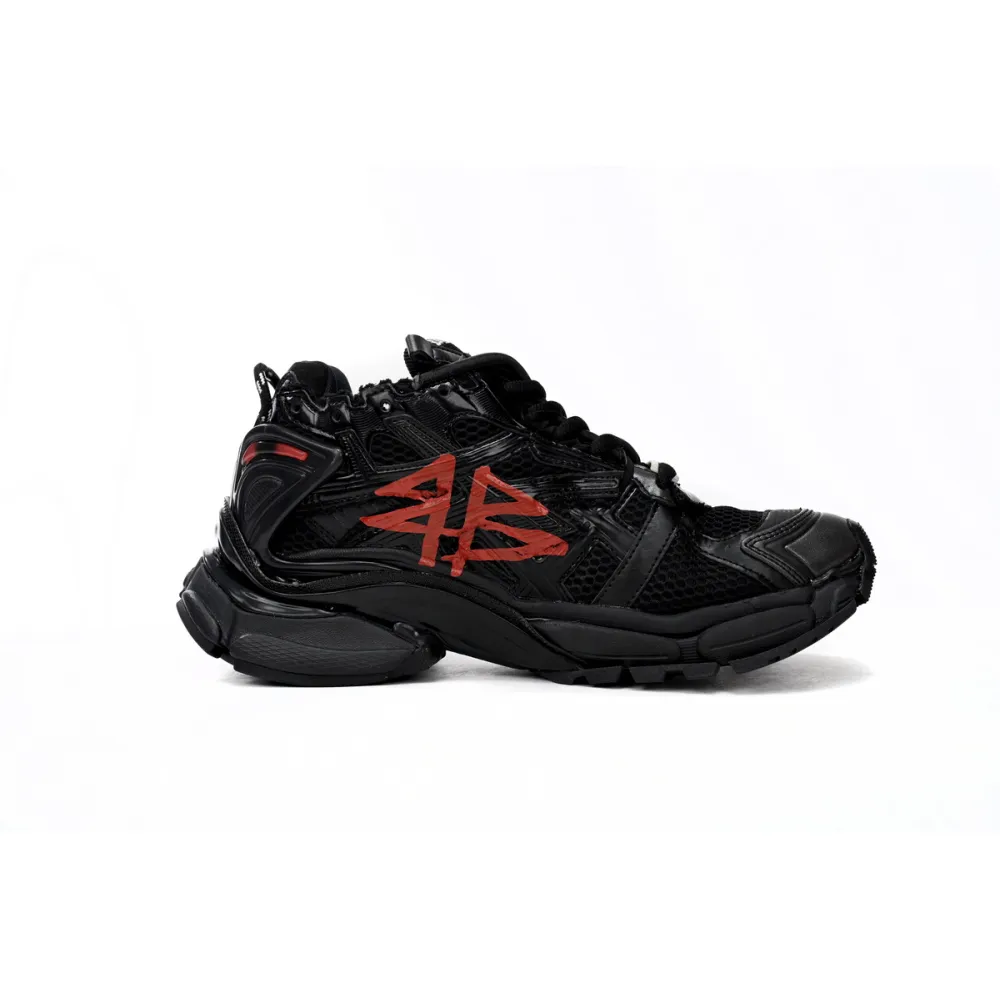 Balenciaga Runner Graffiti Black Red 677403W3RBQ1060
