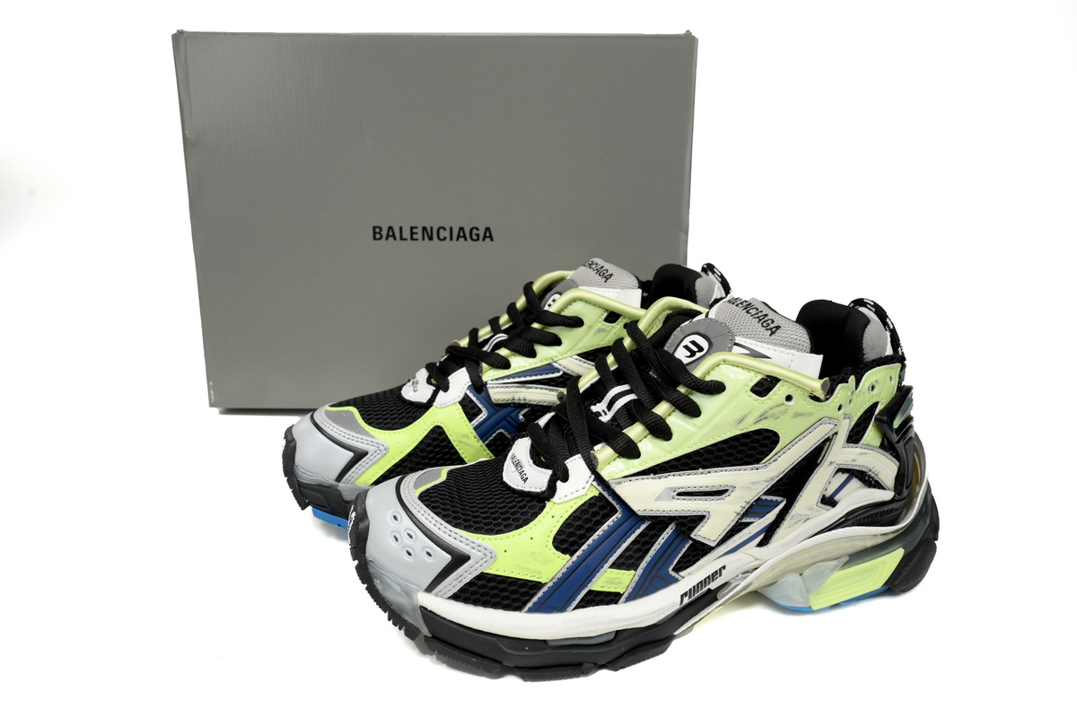 Balenciaga Runner Green Blue Black Grey 677403W3RB55179