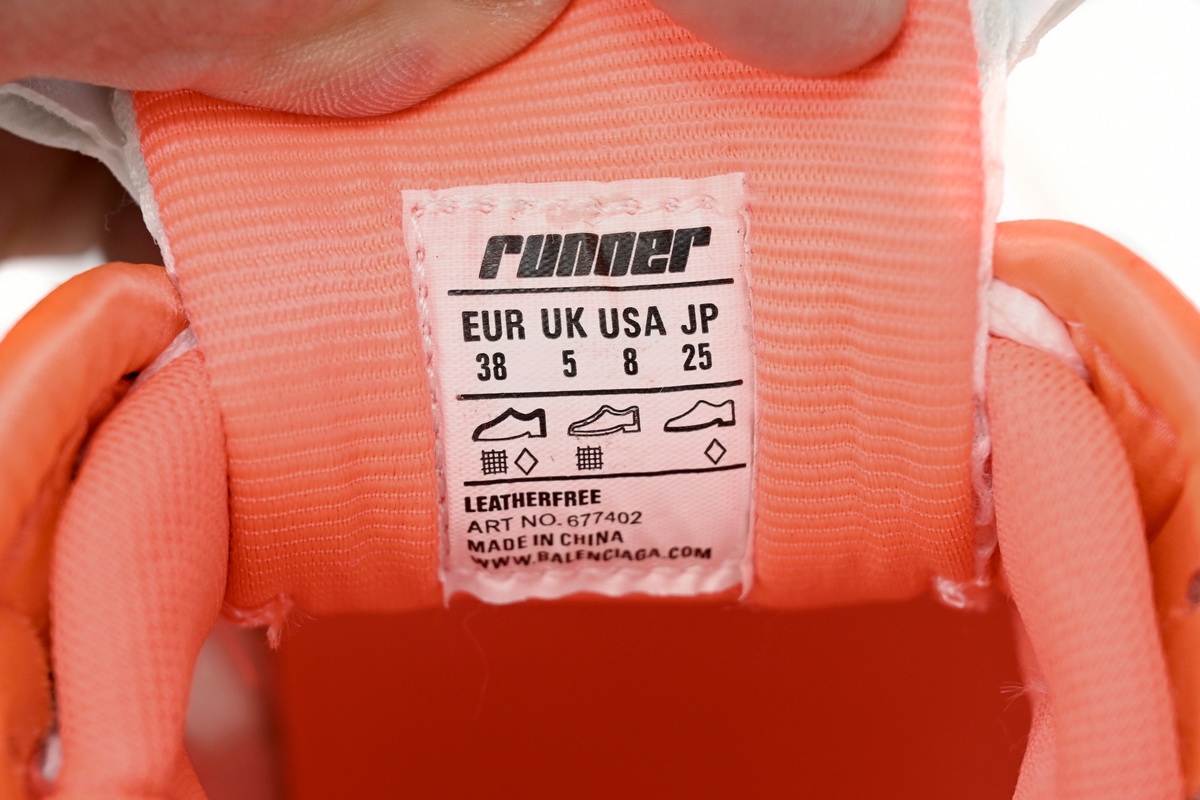 Balenciaga Runner Trainer Fluo Orange 677403W3RBM9770
