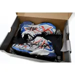 Balenciaga Runner White And Blue Printing 677402 W3RB6 1264