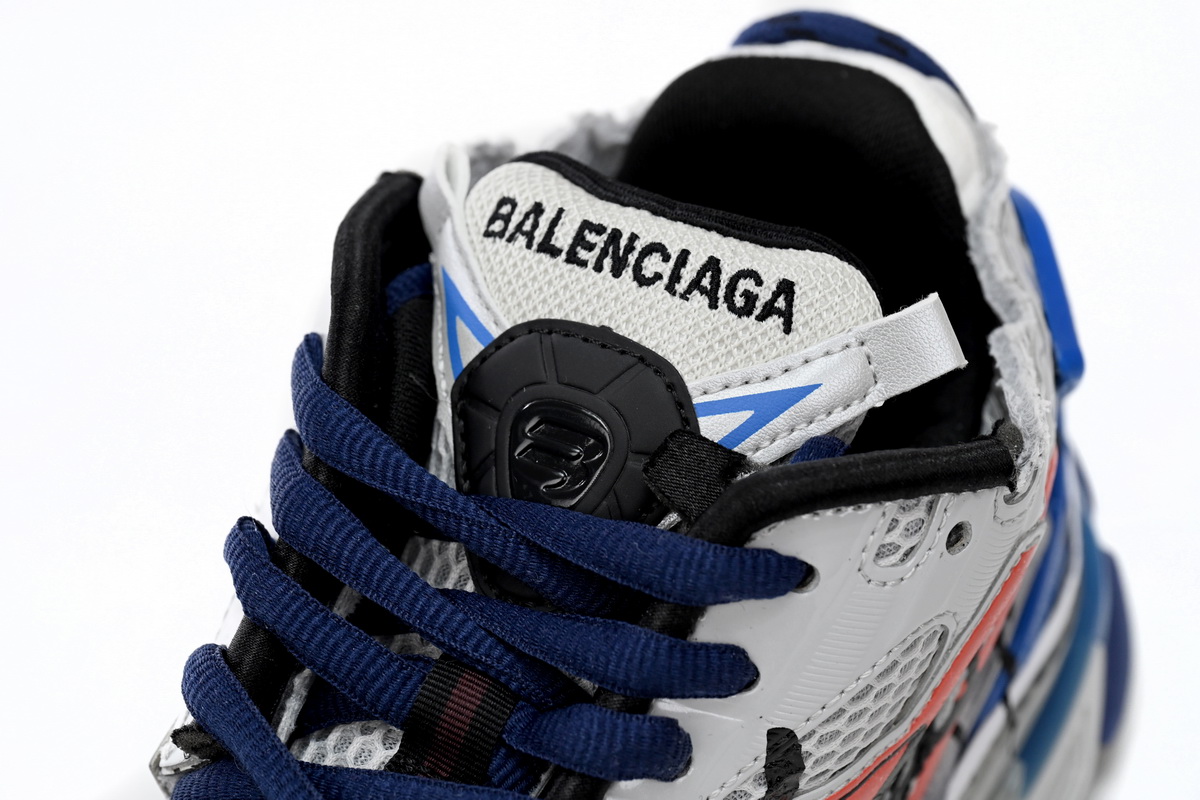 Balenciaga Runner White And Blue Printing 677402 W3RB6 1264