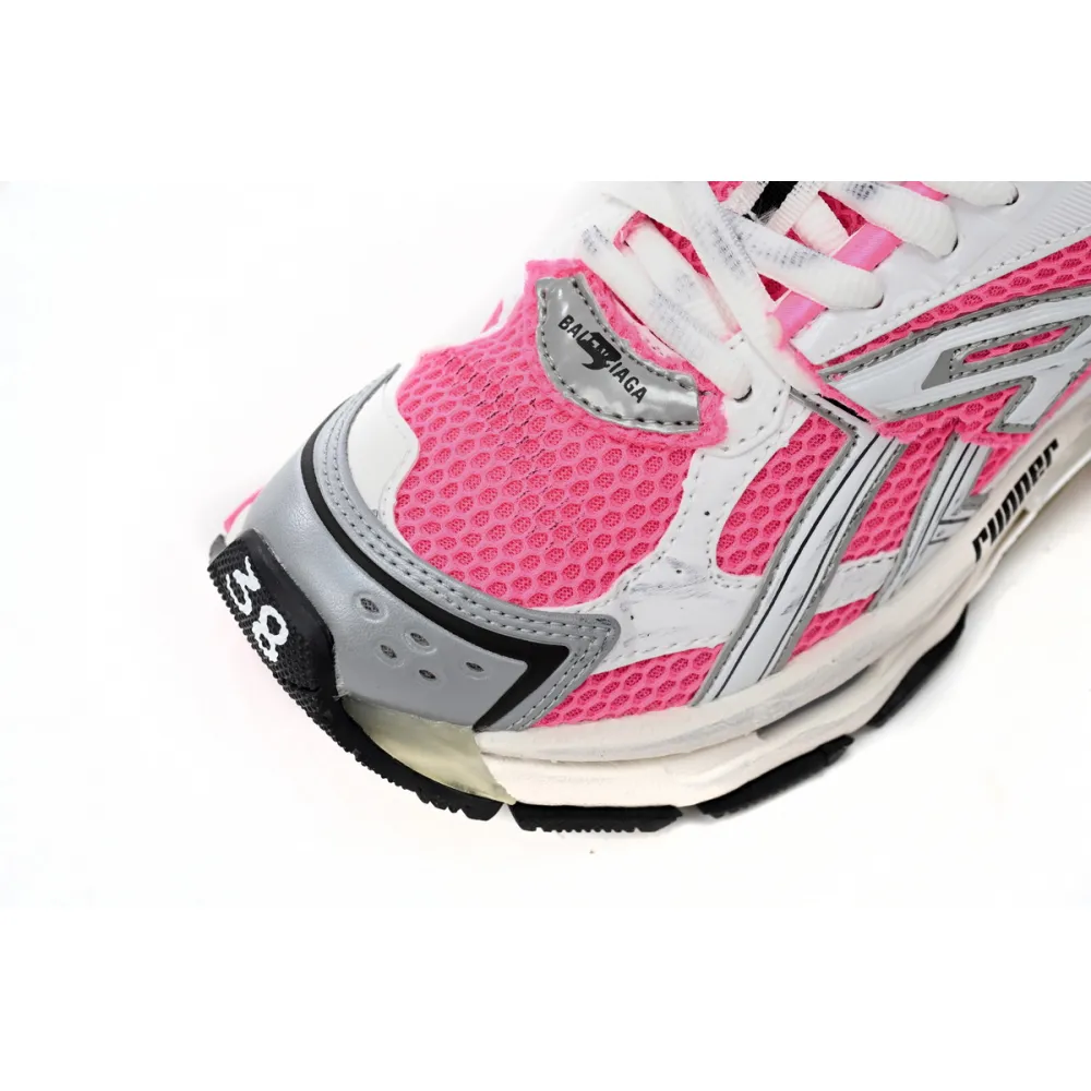 Balenciaga Runner White Fluo Pink (Women's)  677402 W3RBN 9155