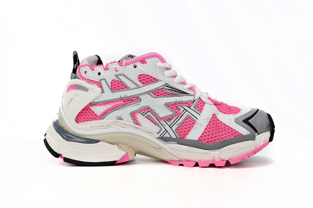 Balenciaga Runner White Fluo Pink (Women's)  677402 W3RBN 9155