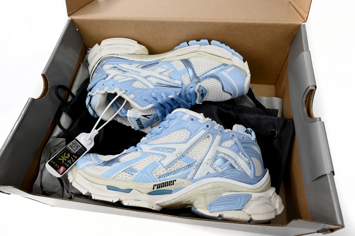 Balenciaga Runner White Light Blue (Women's)  677402 W3RB2 9744