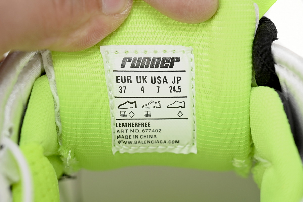 Balenciaga Runner White Neon Yellow 677403W3RBP1093