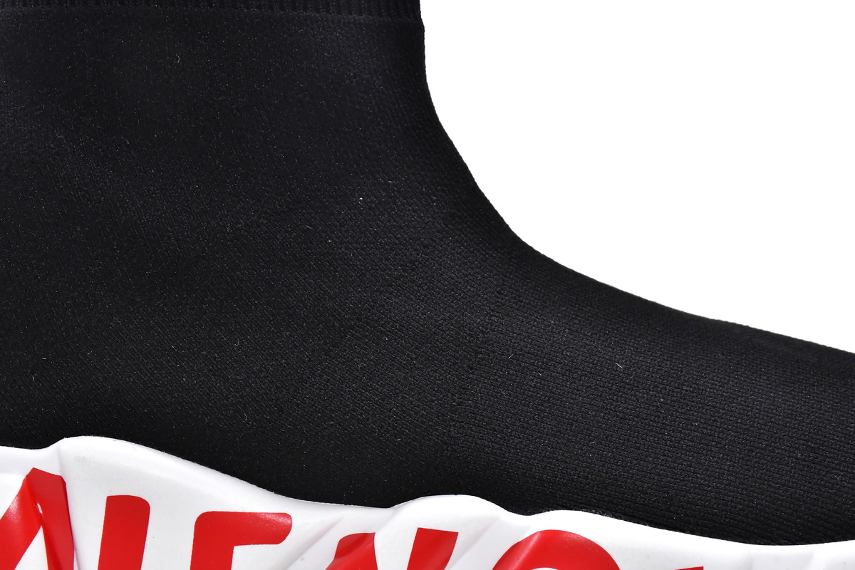 Balenciaga Speed 2.0 Graffiti Black Red 645334W2DBY1016 