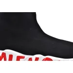 Balenciaga Speed 2.0 Graffiti Black Red 645334W2DBY1016 