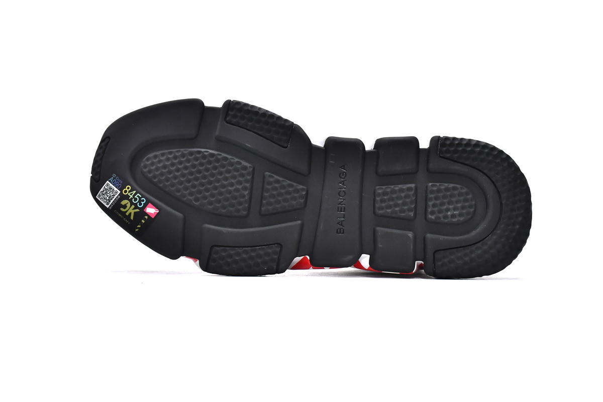 Balenciaga Speed 2.0 Graffiti Black Red 645334W2DBY1016 