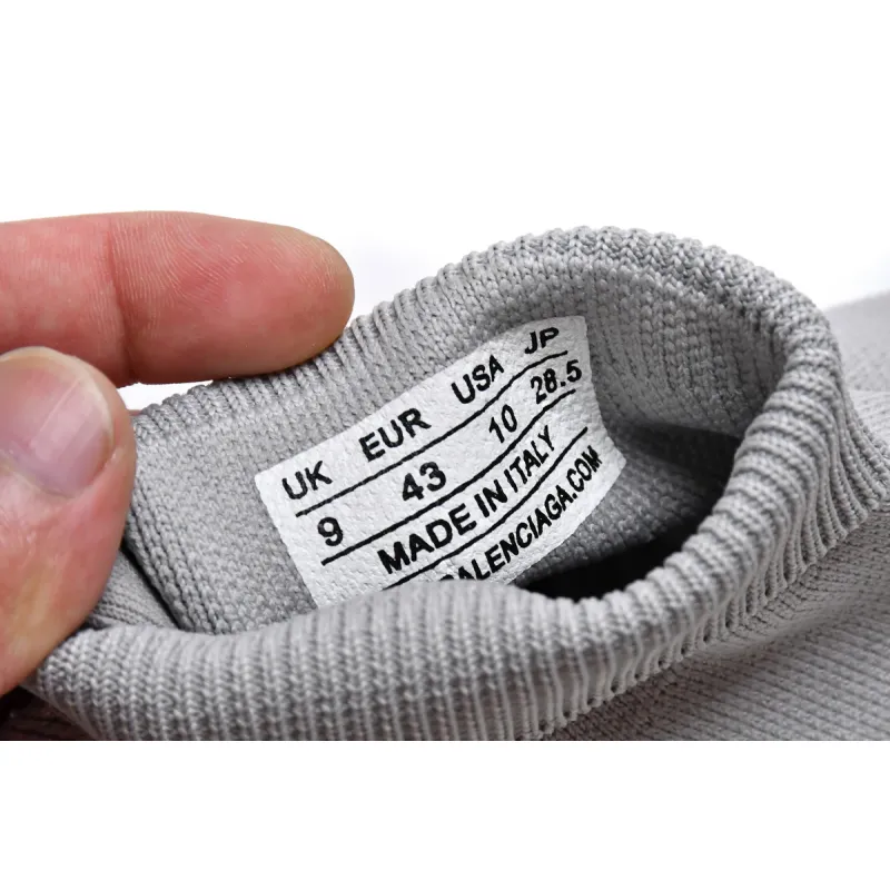 Balenciaga Speed 2.0 Graffiti Recycled Knit Grey White 617239W2DD41991