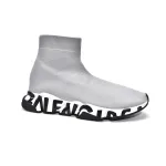 Balenciaga Speed 2.0 Graffiti Recycled Knit Grey White 617239W2DD41991