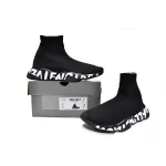 Balenciaga Speed Graffiti Trainers Black 605972W05GE1006