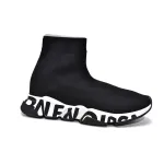 Balenciaga Speed Graffiti Trainers Black White 605972W05GE1015