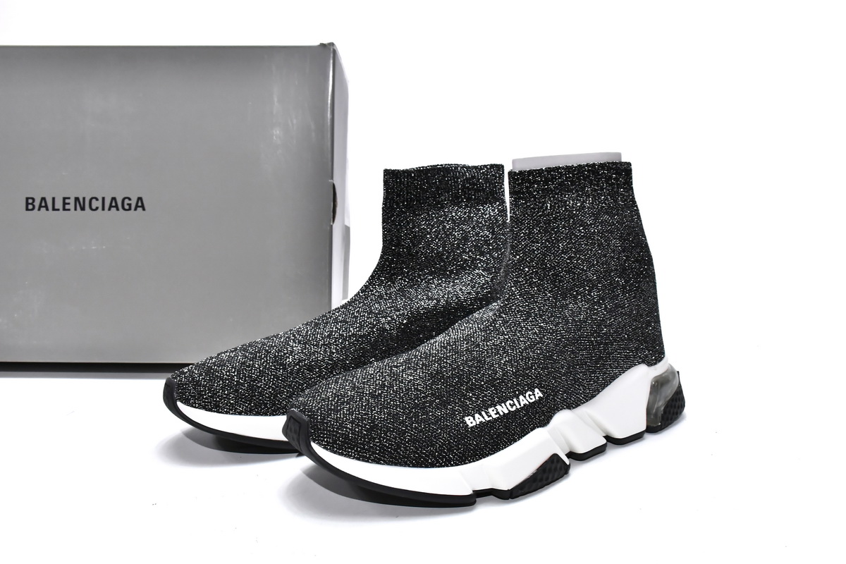 Balenciaga Speed Trainer Black Glitter (Women's) 593698W1V911891