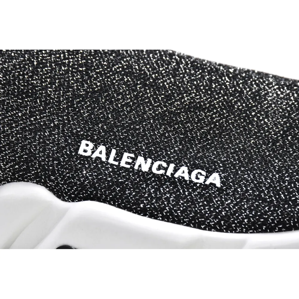Balenciaga Speed Trainer Black Glitter (Women's) 593698W1V911891